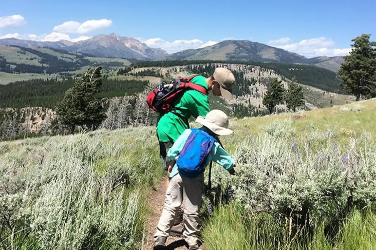 Summer hiking tips for small children.